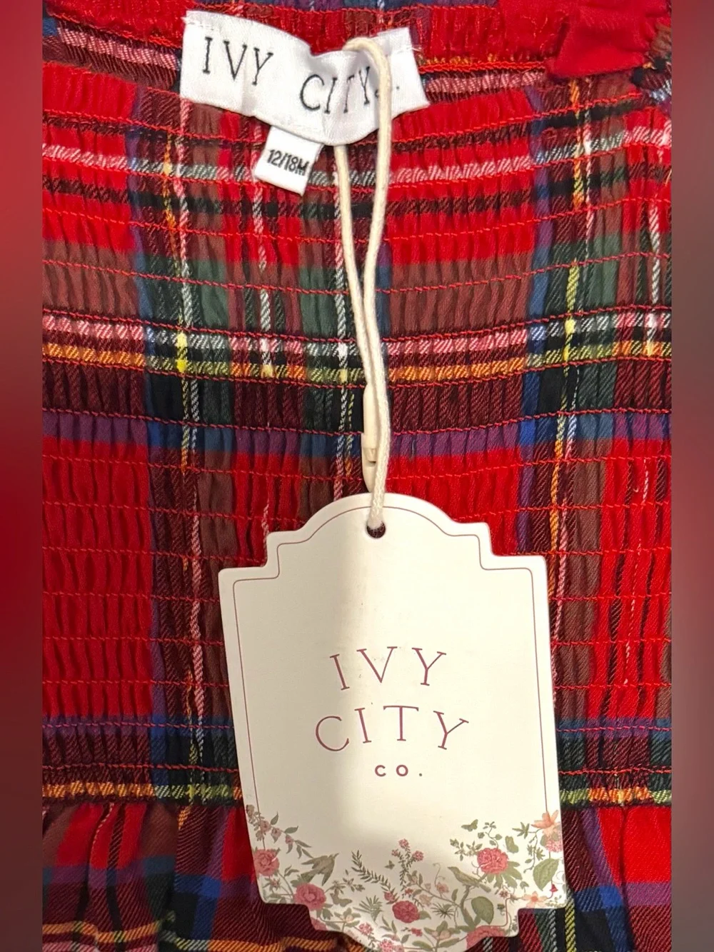 Ivy City Co Family Matching Red & Green Plaid Women’s, Men’s & Baby Outfit